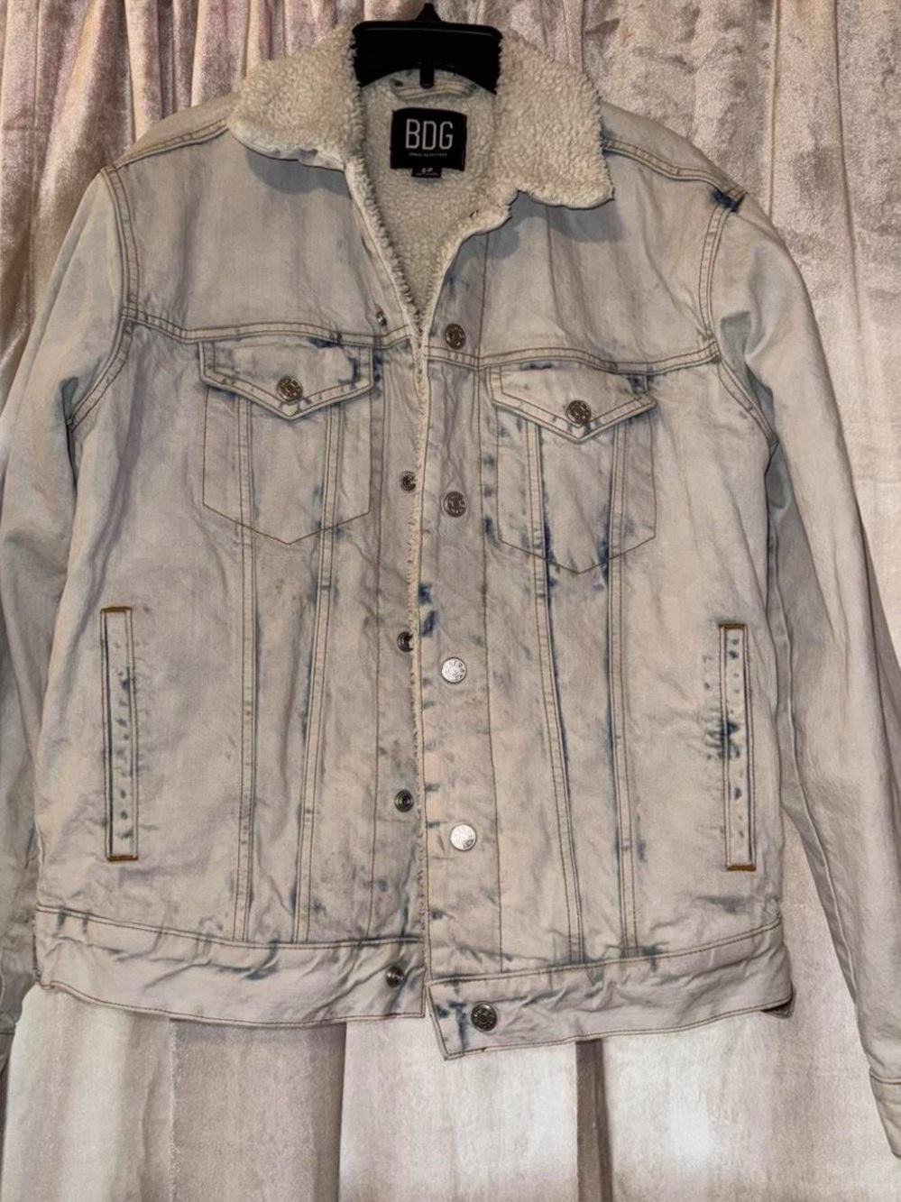 BDG Urban Outfitters denim Sherpa Jacket